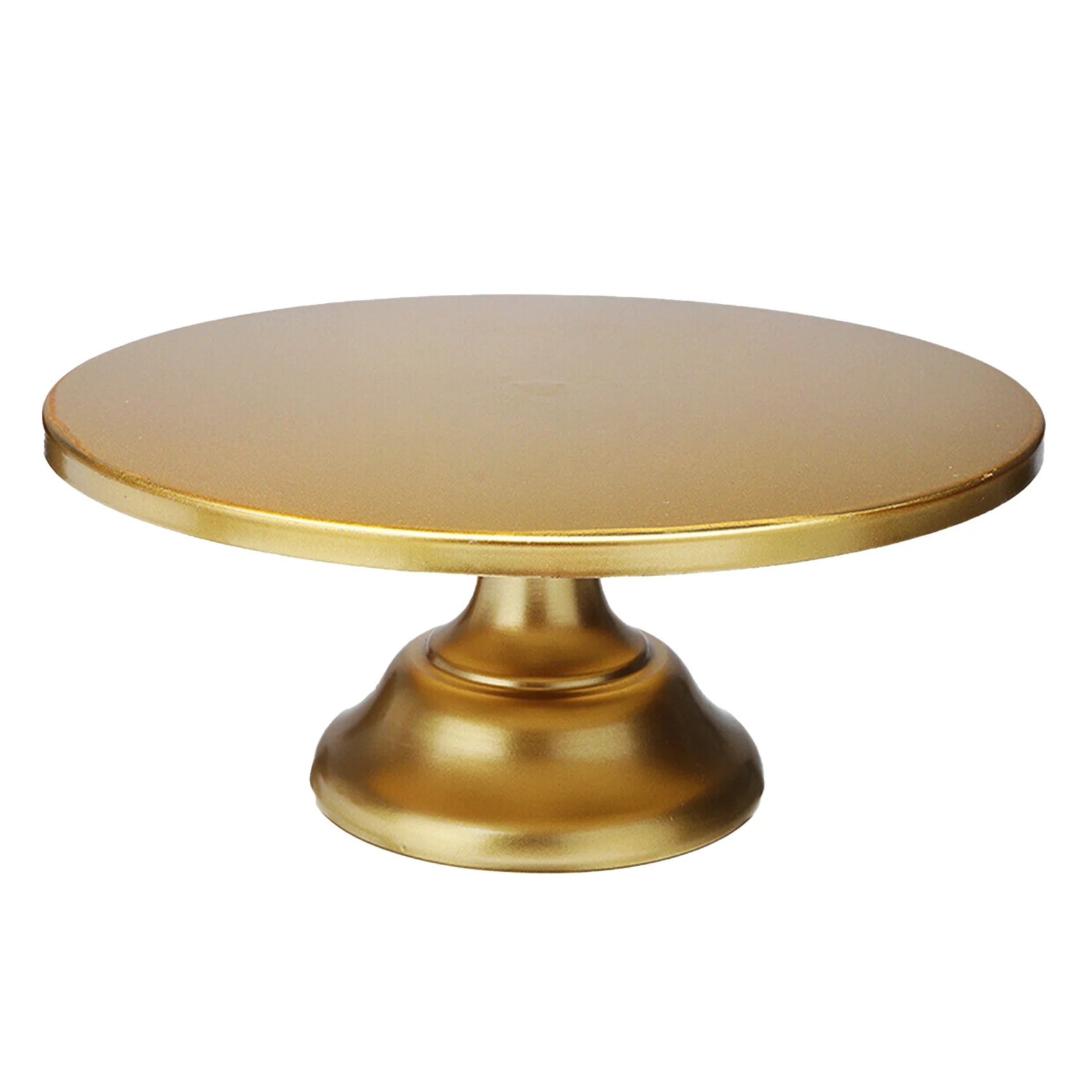 

12 Inch Iron Round Cake Stand Cake Plate Pedestal Dessert Holder Wedding Birthday Party-Gold