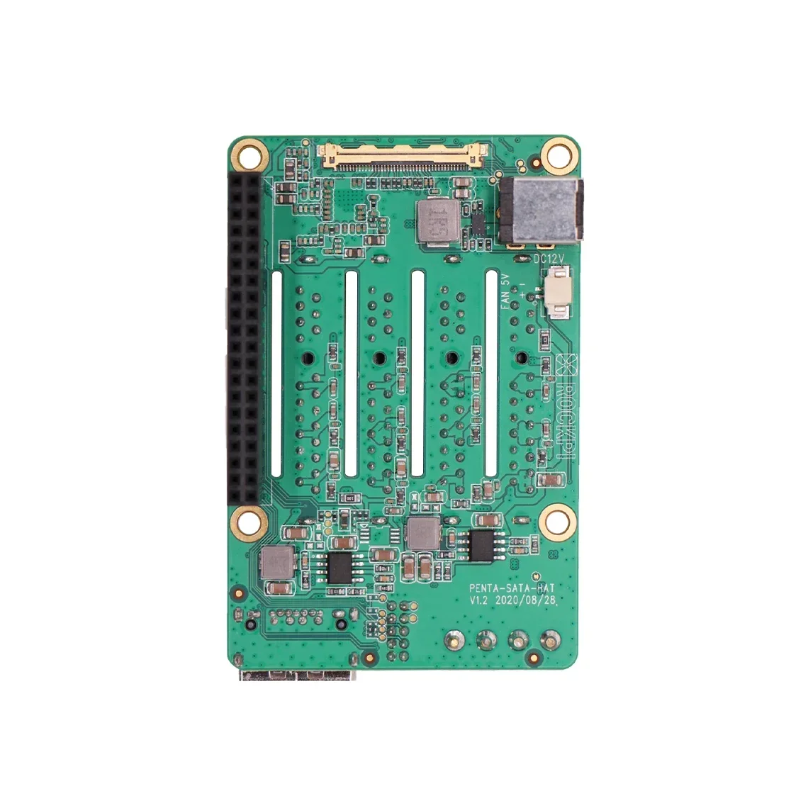 Raspberry Pi 5 Penta SATA HAT-Up to 5x SATA disks HAT
