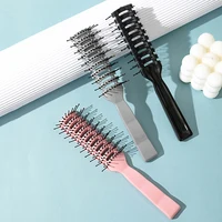 Men Plastic Vent Hair Brush Anti-static Comb Hairdressing Salon Barber Curly Hair Care Wig Styling Tool Comb Brush Massage Tool 1