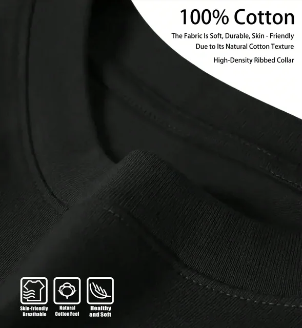 Casual Fashion T-shirt Men's Summer Personality Trend Round Neck Short Sleeve Loose and Comfortable Pure Cotton Men's Clothing 3