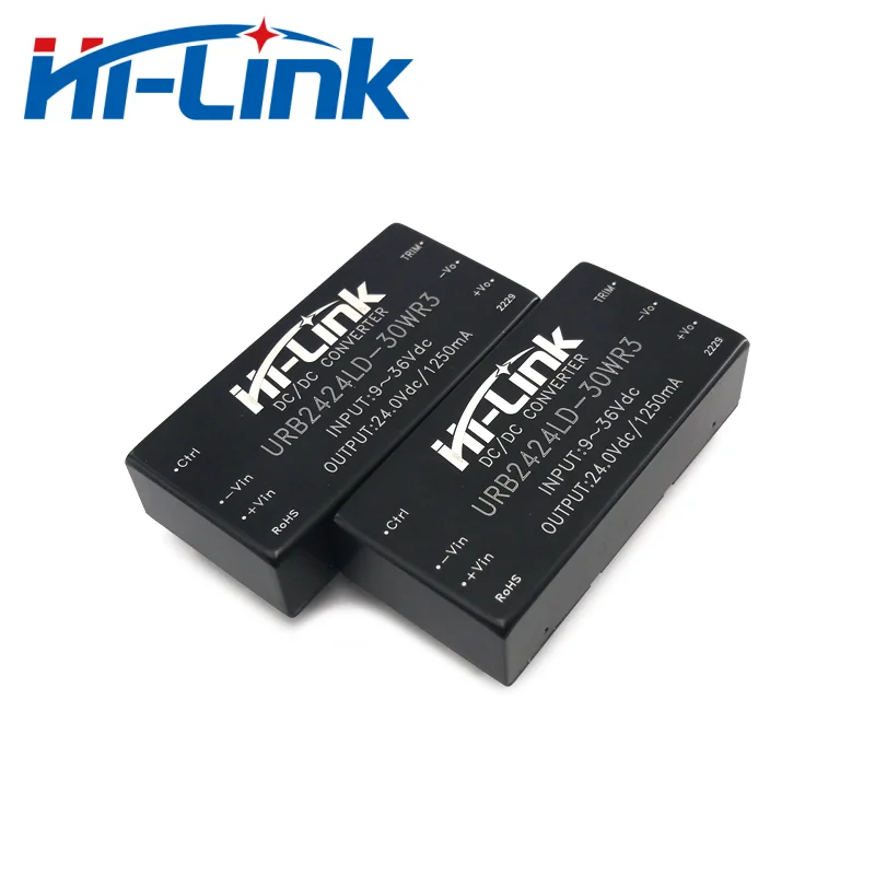 24V to 5V 12V 15V 24V 30W DC-DC Power Supply Module URB2405LD-30WR3 URB2412LD-30WR3 Isolation DC DC Power Converter Hilink power supply,power converter