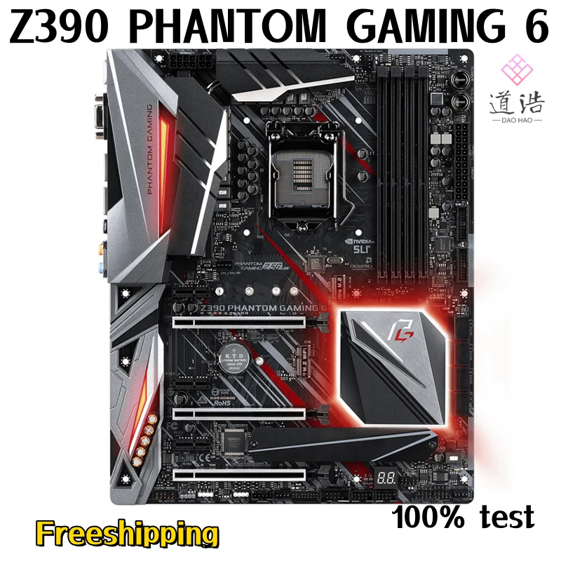 For ASROCK Z390 PHANTOM GAMING 6 Motherboard 128GB HDMI PCI-E3.0 M.2 LGA 1151 DDR4 ATX Z390 Mainboard 3 For ASROCK Z390 PHANTOM GAMING 6 Motherboard 128GB HDMI PCI-E3.0 M.2 LGA 1151 DDR4 ATX Z390 Mainboard
