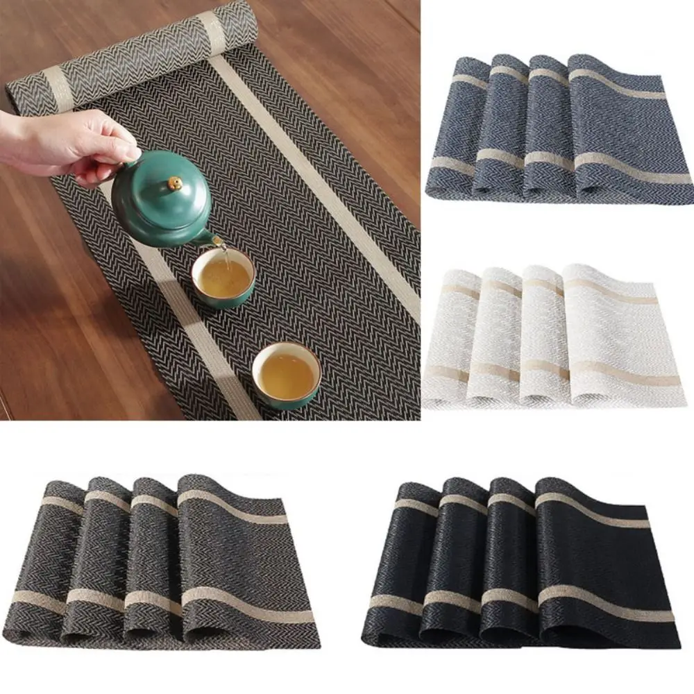 

1 PCS Thicker Tea Table Runner Simple Solid Color Table Cover Waterproof Durable Rectangular Tablecloth