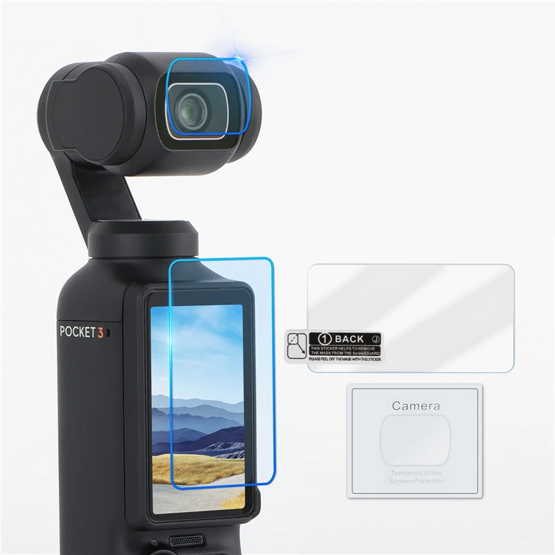 Per Dji Osmo Pocket Proteggi Schermo In Vetro Temperato Per Dji Osmo Pocket 2 Pellicola Protettiva Antigraffio Per Fotocamera Cardanica Portatile