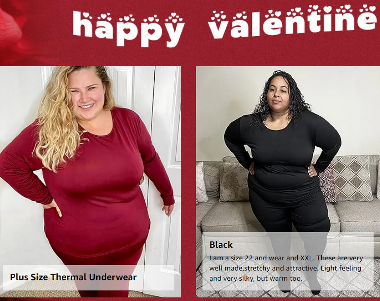 Women&rsquo;s Plus Size Thermal Long Johns Sets Fleece Lined 2 Pcs Underwear Top & Bottom Pajama Set 2X 3X 4X
