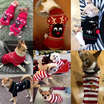 Winter Christmas Dog Sweater – Warm Outfit for Small–Large Pets 4