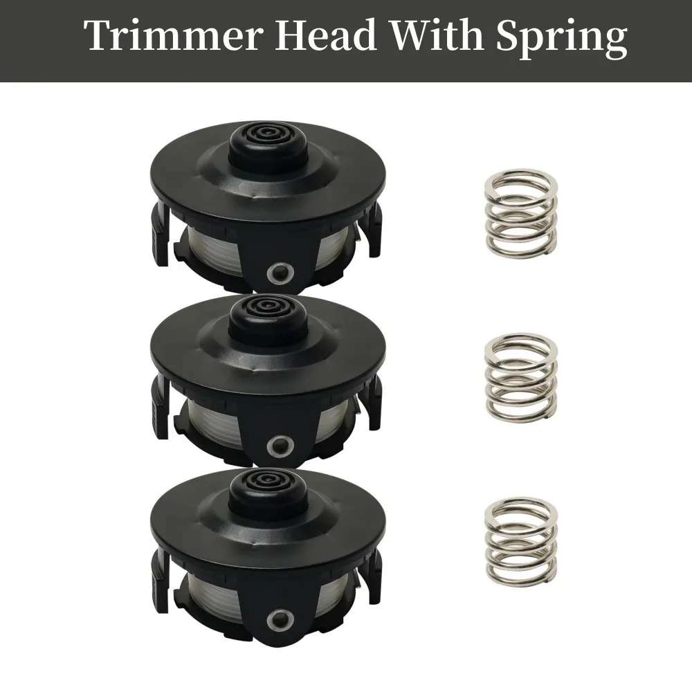 

Trimmer Head With Spring Set For Tap&Go 195858-1 196146-9 DUR181Z DUR141 Nylon 1.6 Mm*8.3 M Spool Head Kit Trimmer Parts
