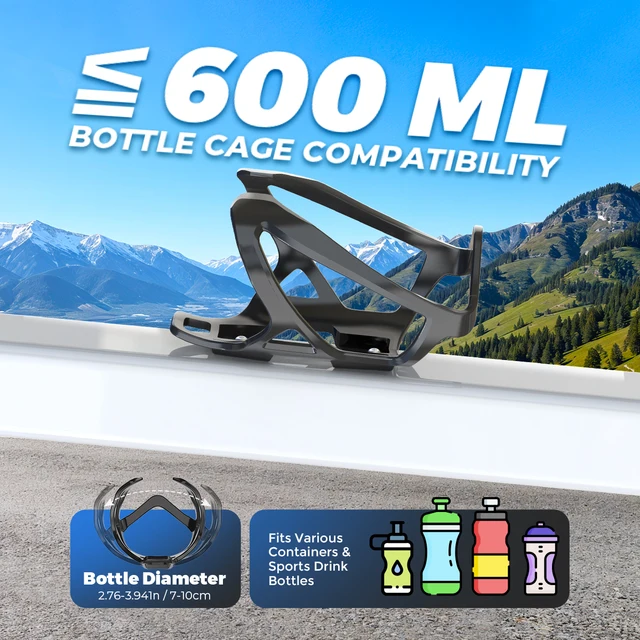 Bicycle Bottle Cage Lightweight One-Piece Molding MTB Road Bike Water Bottle Holder Saddle Colorful Gradient Cycling Accessories 3