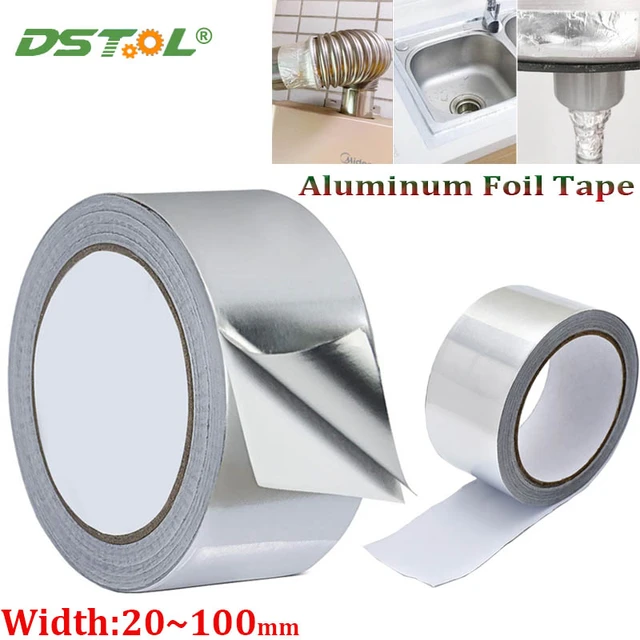 Aluminum Foil Tape, High Temperature Resistant Smoke Exhaust Pipe Sealing  Kitchen Cauldron Leak Proof Sunscreen Heat Insulation