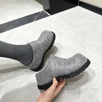 AIYUQI Women's Slippers Wear New 2025 Autumn Round Toe Flannel Closed Toe Women's Slippers Retro Platform Slippers Women - Image 5