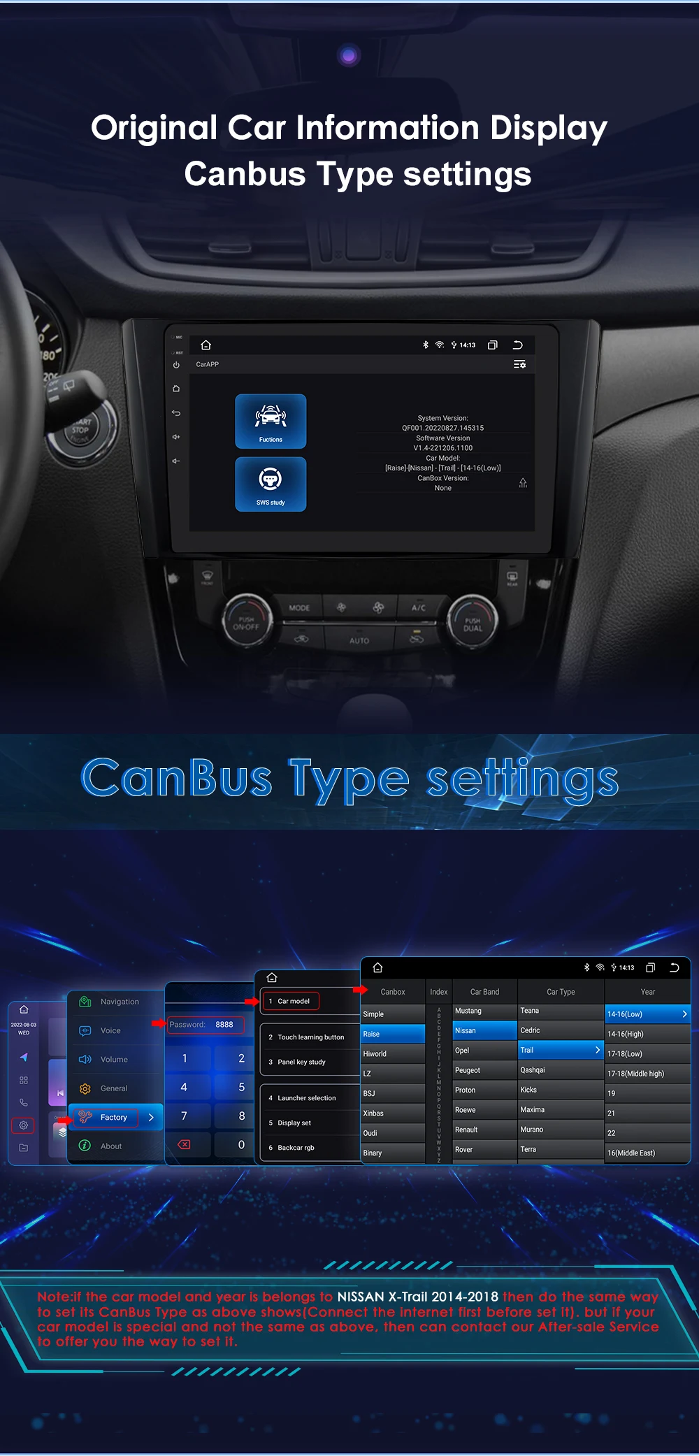 Hizpo 2Din Android 13 for Nissan Rogue X-Trail X Trail 3 T32 2013 - 2017 Qashqai 2 J11 Car Radio Multimedia GPS Carplay Auto DSP