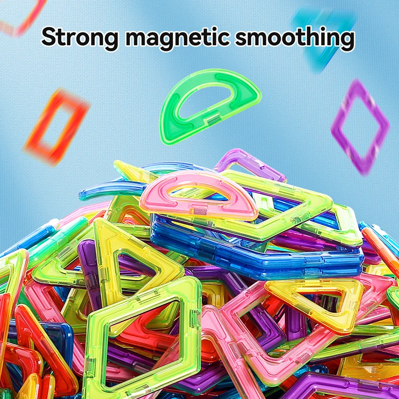 Medium Size Magnetic Blocks Magnetic Designer Constructor Set Model Building Bricks Educational Toys for Children 30-168pcs
