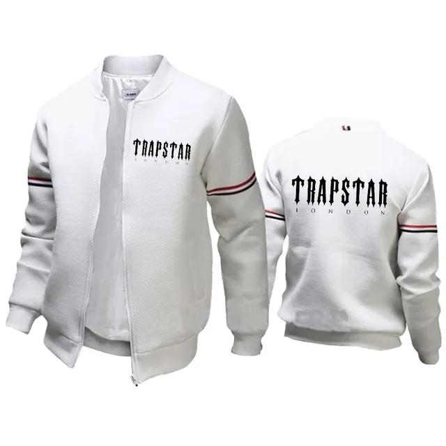 Men's Trapstar Print Jacket Baseball Uniform Casual All-match Zipper Jacket Top Jacket Outdoor Clothing 3