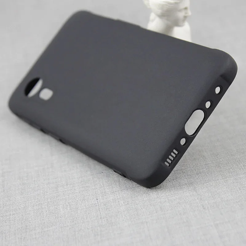 Black Matte Slim Silicone TPU Case - Durable Protective Back Cover and Bumper