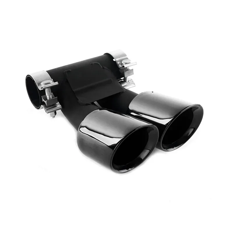 Tips Sport Exhaust Pipe Black Glossy Tailpipe Carbon Fiber For Porsche 718 Cayman Boxster Car Accessories