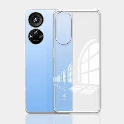 Clear Silicone Soft Phone Case - Shockproof Protective Cover Coque for ZTE Blade V60 4G (Clear)