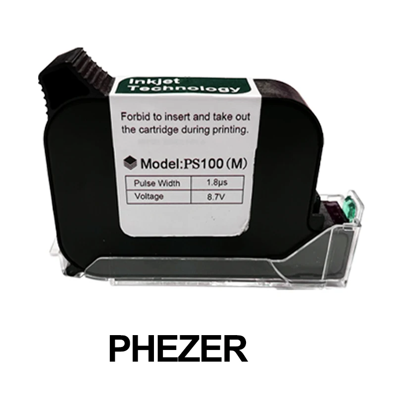 12.7mm Red/Blue/White/Yellow/Green/Black Color Ink Cartridge Handheld Inkjet Pri