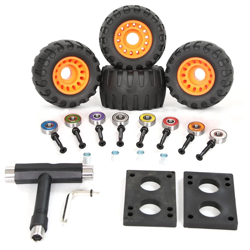 4wheeled Skateboard Wheels Longboard Dance Board Road Wheel Brush Street Offroad Drift Board