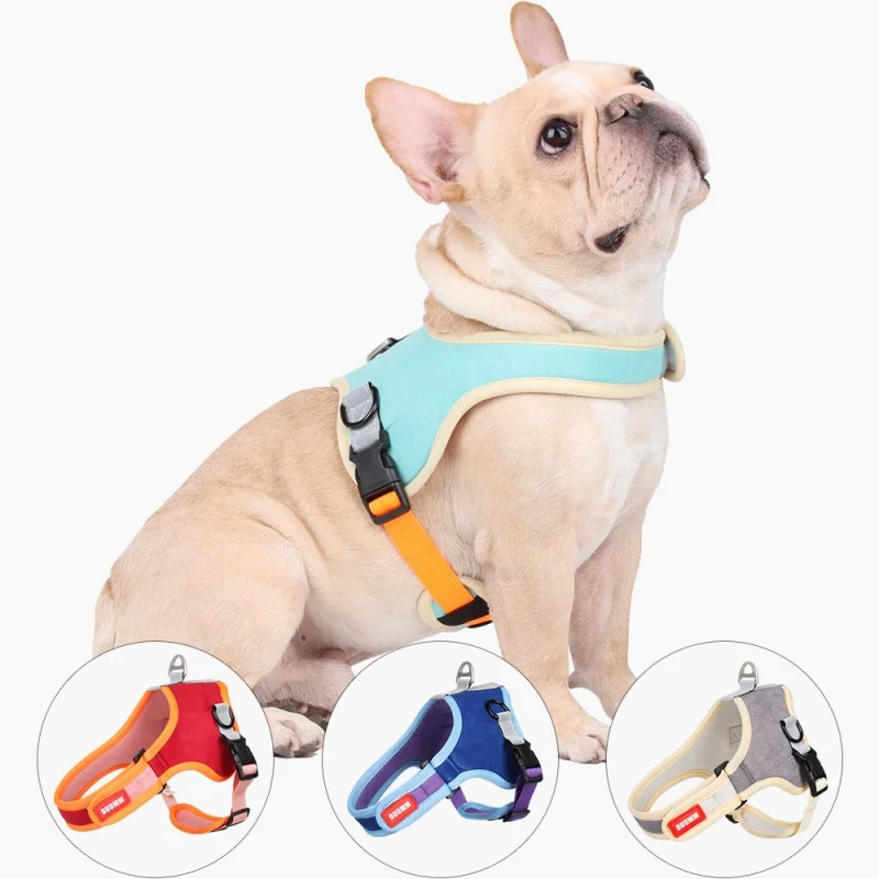 

Pet Hand Holding Rope Saddle Pet Harness Reflective Breathable Suede Puppy Hand Holding Rope