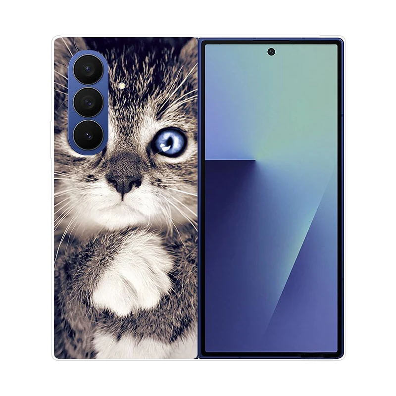 Luxury Shockproof Folding Case with PC Hard Back Cover for Samsung Galaxy Z Fold 7