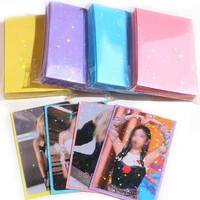 50Pcs Kpop Card Sleeves 61X91Mm Card Holder 20C Heart Bling Photocard Holder Photo Top Load Card Films Photo Cards Protector New 1