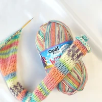 100g Opal 4ply Sock Yarn Wirbelwind Collection, 75% Wool 25% Polyamide Space Dyed Colourful Yarn for Knitting&Crocheting 1