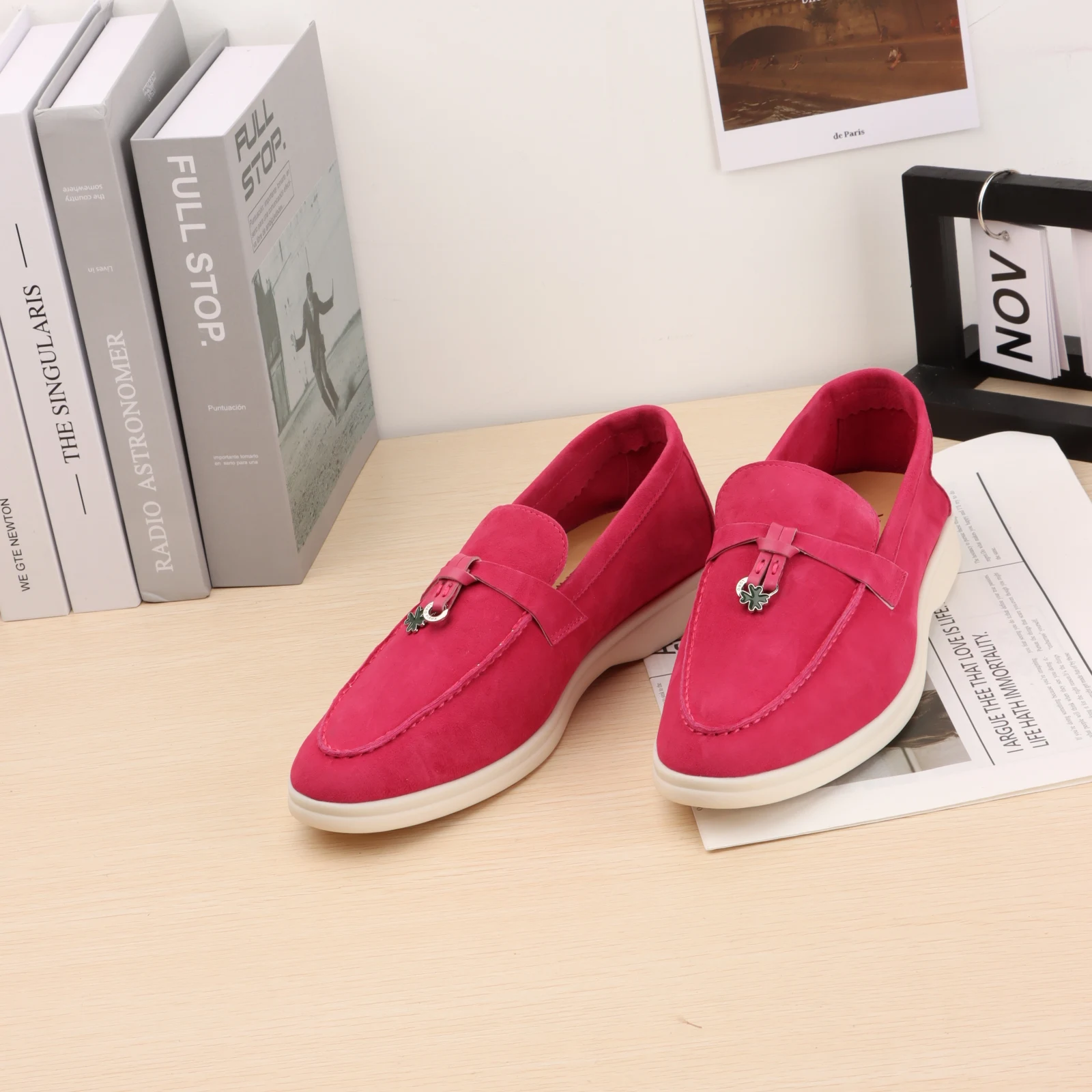 EAEOVNI luxurious Heels Shoes Stitching Loafers Other Adult None Women Pumps Heels Women The New Listing 3