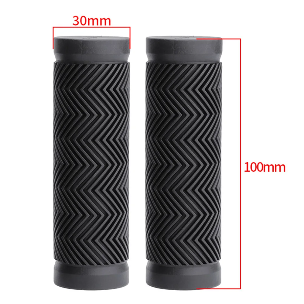 Description Picture 2 of item1 Pair Bicycle Handlebar Grips Anti-skid Bike Handle Bar Grips Rubber Covers MTB Mountain Bike Bicycle Scooter Accessories Parts