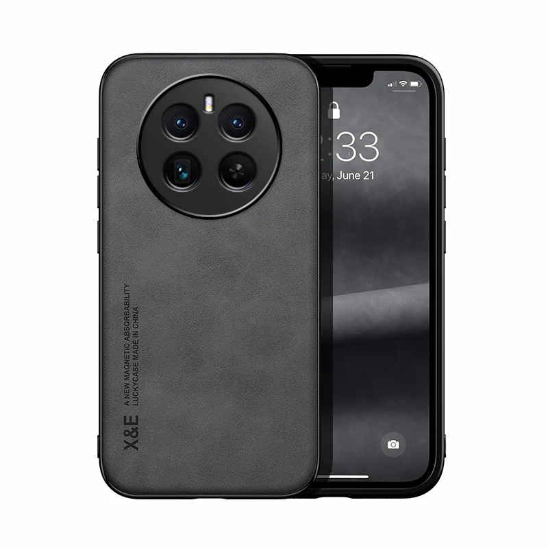 Luxury Shockproof Magnetic Phone Case with Car Holder Functionality