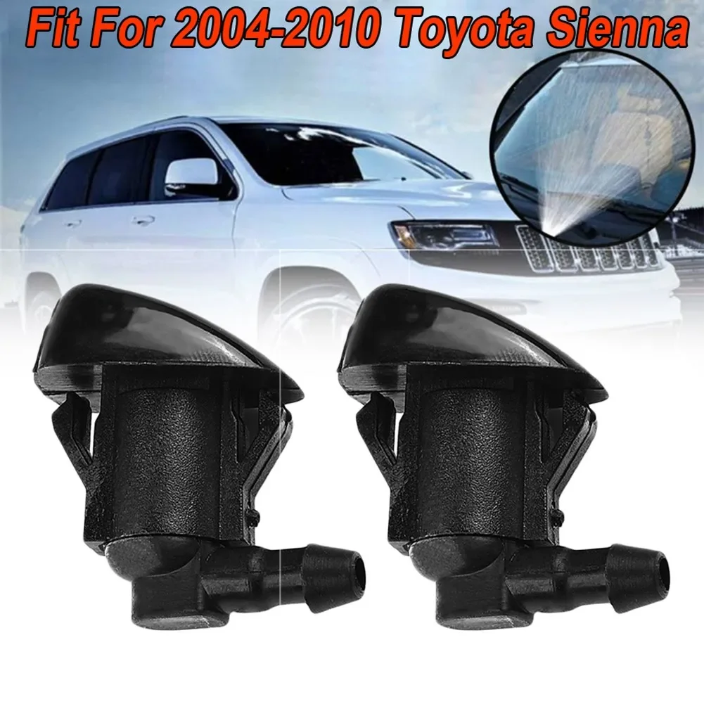 

2Pcs Car Front Windshield Water Spray Wiper Nozzle For Toyota Sienna 2004-2010 Wiper Spray Jet