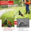 Grass Trimmer Lawn Mower Support Wheel For Weed Trimmer String Trimmer Support Wheels Attachment Wheels for Grass Eater Holder 5