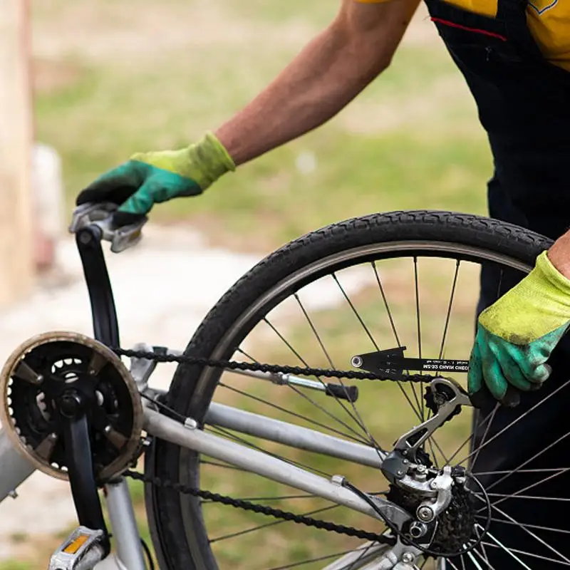 Herramientas de indicador de desgaste de cadena de bicicleta MTB, Kits de  comprobador de cadena de aleación de aluminio, medidor de cadena de  bicicleta de montaña, herramientas de reparación de medición 