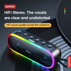 Original Lenovo K8 Bluetooth 5.0 Wireless Fully Compatible Devices Speaker Quick Connect Sound Bar Ambient Light Loudspeaker