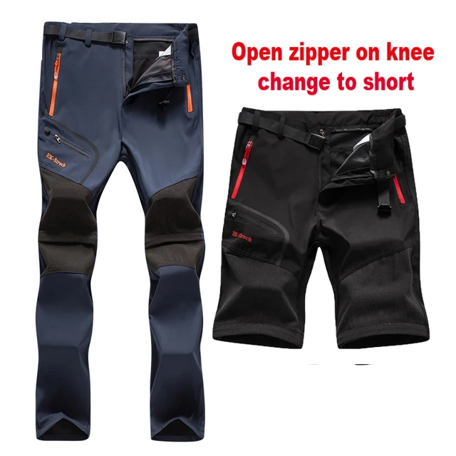 Men Oversized Plus size Winter Softshell Fleece Outdoor Pants Trekking Fish Camp Climb Hiking Ski Warm Travel Trousers Free ship Navy Detachable