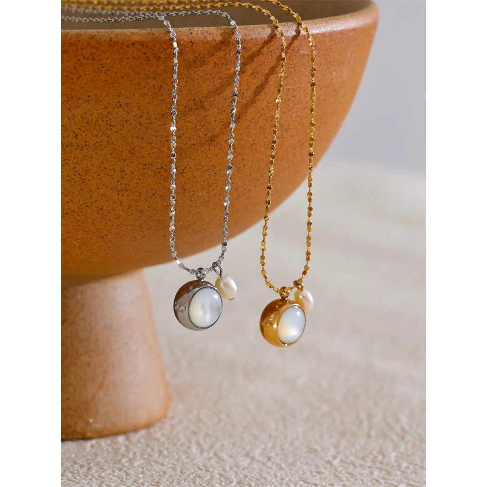 Yhpup Necklace Pendant Stainless Steel Jewelry