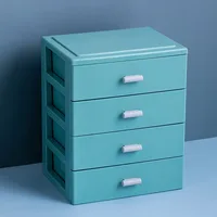 Multi-Layer Drawer Layered Storage Colorful Plastic Handle Box Dust-proof Drawer Style Cosmetics Storage Home Office 1