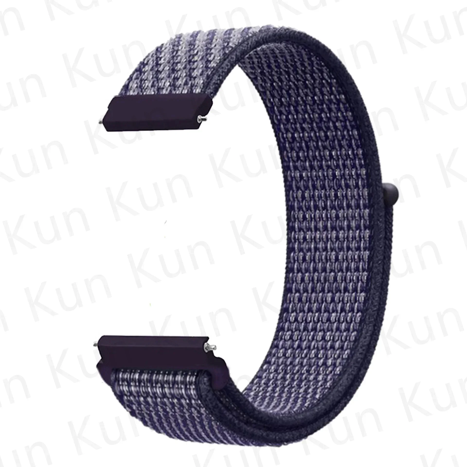 Nylon Loop Strap Replacement Bracelet - Universal Watch Band, 20mm/22mm