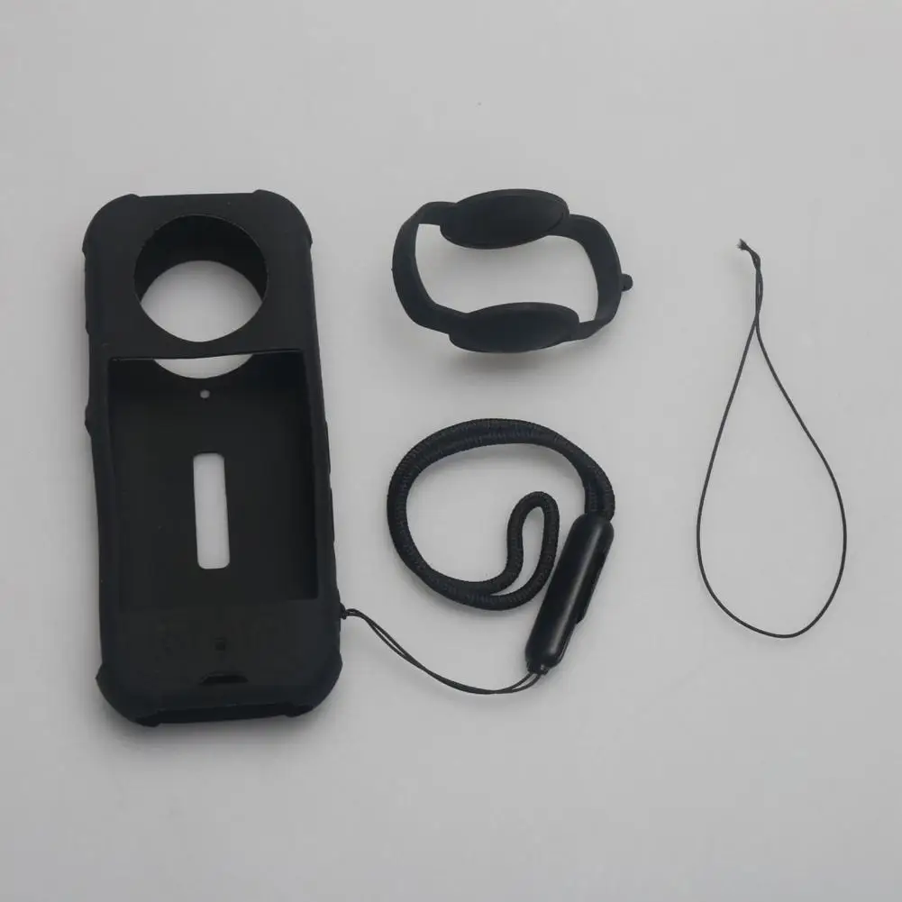 Molded Case for Accurate Hole Position Protective Case with Lanyard Insta 360 X3 Silicone Protective Set Anti-drop for Body