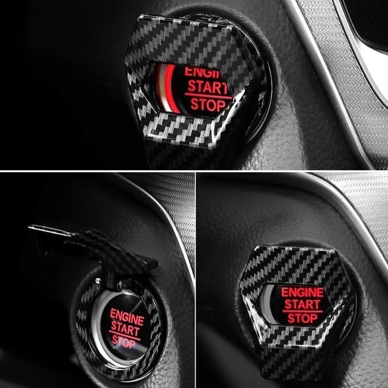 Enhanced Car Engine Start/Stop Button Decorative Cover - Interior Auto Accessory
