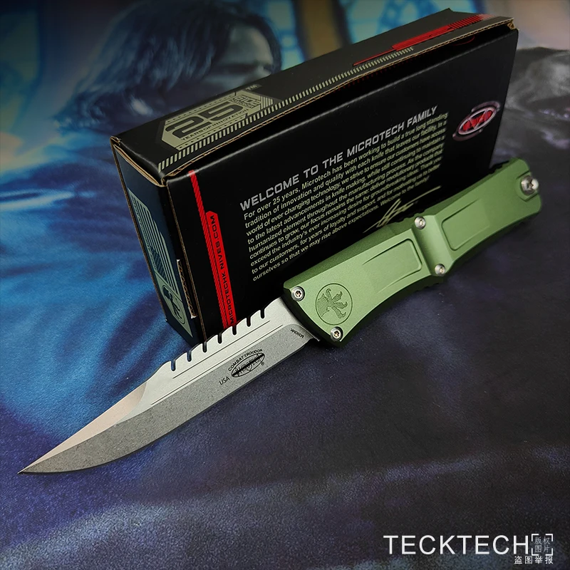 GEN 3 COMBAT TROODON 3 Knife Interceptor Blade MICRO TECK TECH M390 CNC Aluminum EDC Self Defense Tactical Pocket Knife TECKTECH 2