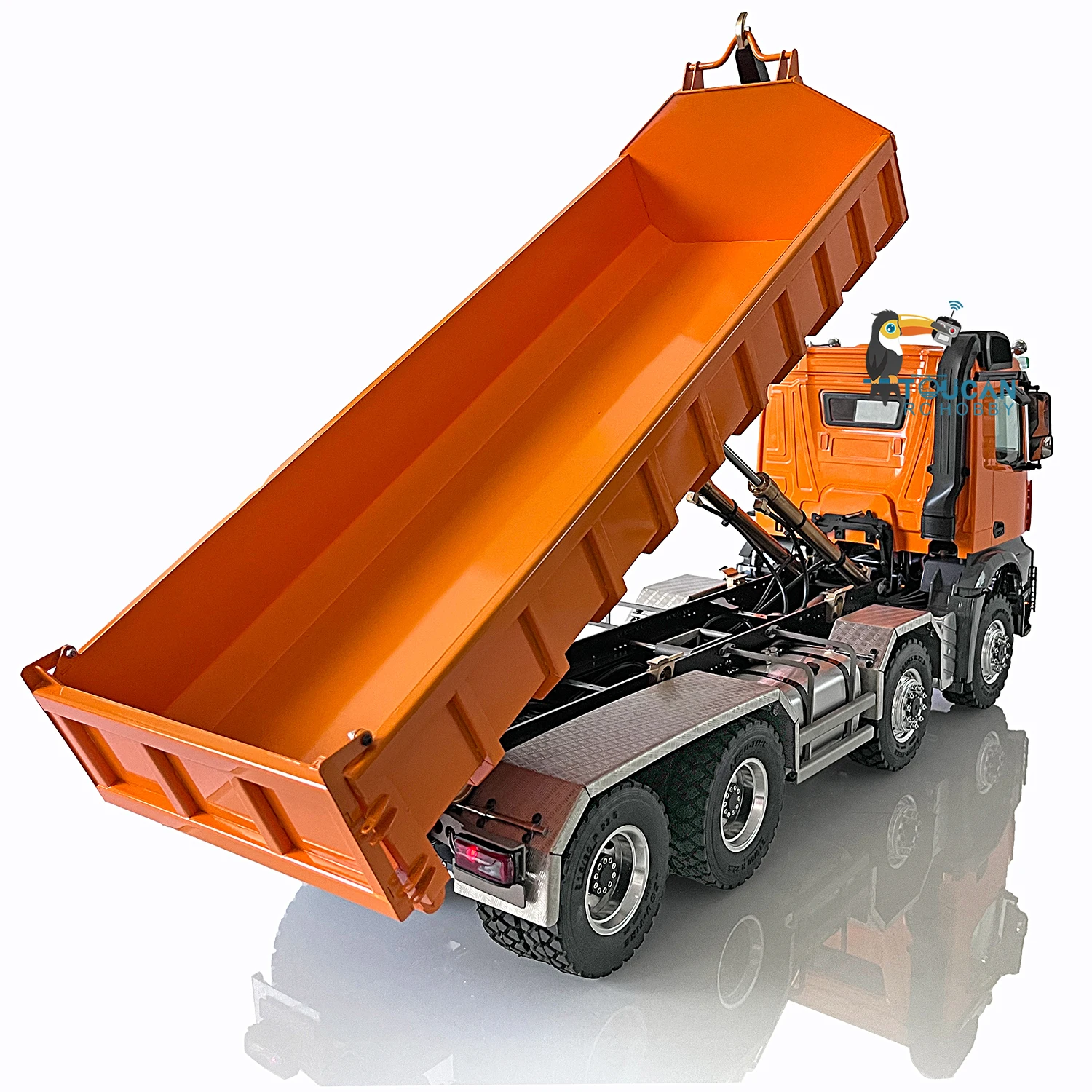 LESU 1/14 8X8 Hydraulic RC Dumper Truck for K3363 Roll On Off Remote Control Tipper Tamiyay Electric Car Model Toys Thzh1309 3