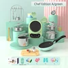 Children's Mini Kitchen Complete Cooking Girl Small Kitchen Set Children's Puzzle Play House Toys Real Cooking Food Set for Kids 1