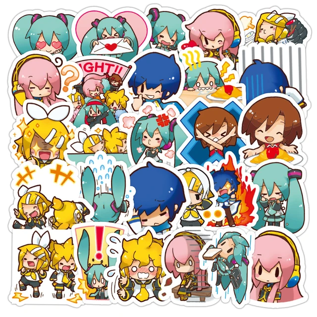 Stickers Quintessential Miku  Anime Stickers Hatsune Miky - Cartoon Anime  Kawaii - Aliexpress
