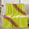 1pc Softball Pattern Blanket Fleece Throw Blankets 127.0X152.4 cm For Bed Couch Sofa 1