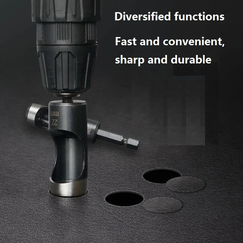 

Electric plastic hole puncher Electric drill type hole puncher Leather hole opener Hole drilling tool