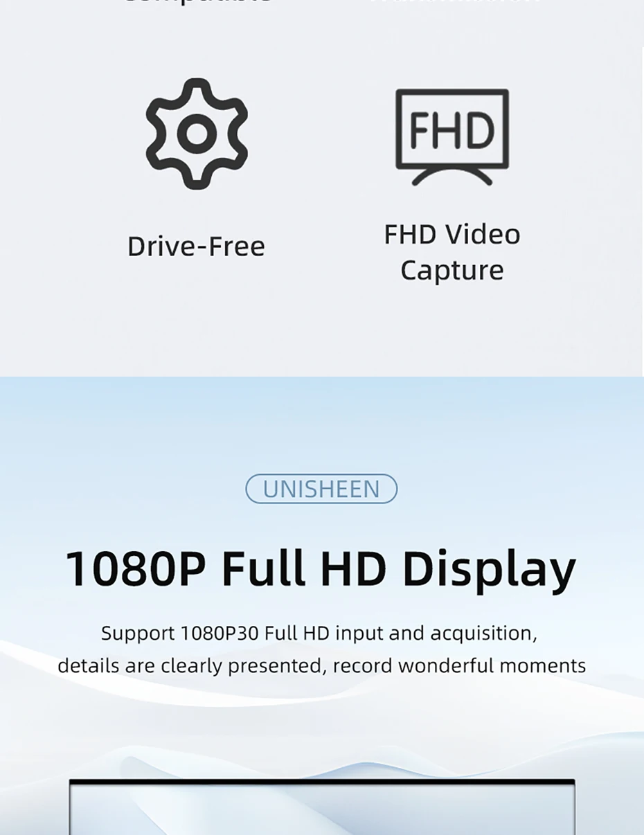 AHD FREE Driver OBS Vmix Streaming Live Broadcast 1080P Wirecast Zero-Lag Anolog