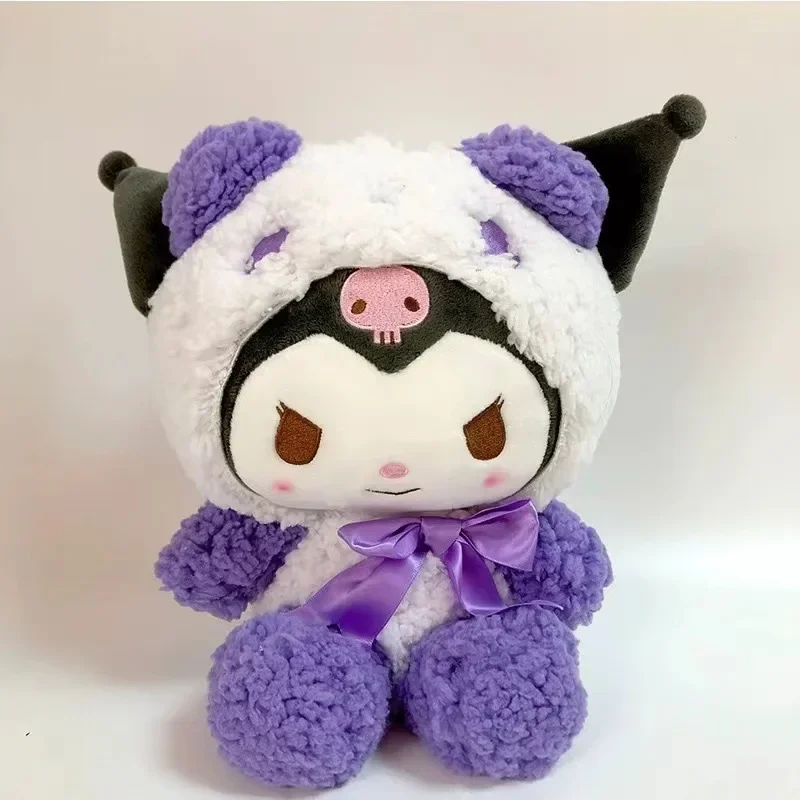 =2026 New Kawaii 25cm Sanrio Plush Toy Jade Dog Kuromi Dressing Doll Doll Plush Toy Stuffed Animal Patung Dolls Birthday Gift