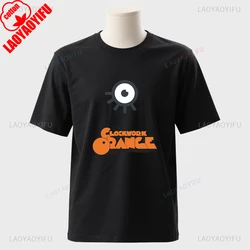 Vintage A Clockwork Orange Graphic Unisex Cotton T - Shirt - Fashionable Casual Wear - XS (Black)