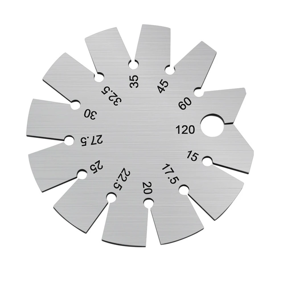 

1 Pc Bevel Gauge Stainless Steel 70mm Angle Protractor Range 15C-120C Gage Diameter 70mm Woodworking Measuring Hand Manual Tools