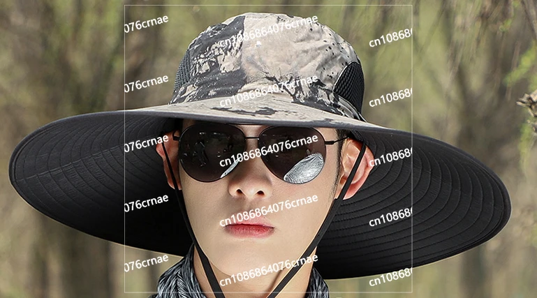 

Панама мужская с широкими полями, воздухопроницаемая Защита от солнца, для улицы, летняя